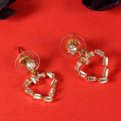 Noctabelle- Stone Studded Zirconia Dangler Earrings