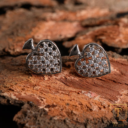 Auradia- Stone Studded Zirconia Stud Earrings