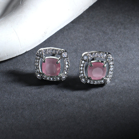 Auralis- Stone studded stud earrings