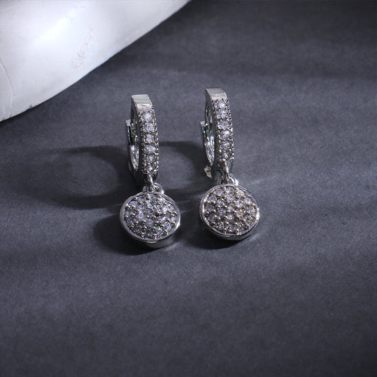 Lunor- Stone studded stud earrings