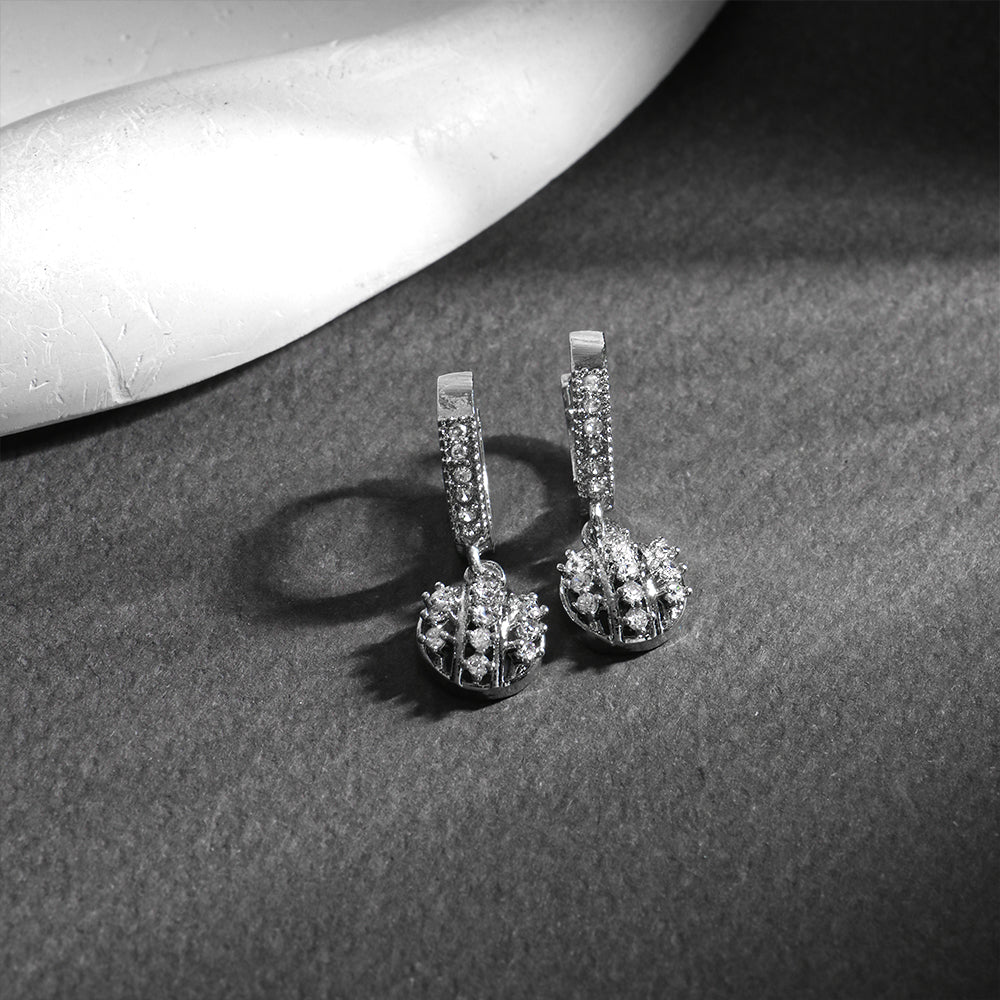 Zyra- Stone studded stud earrings