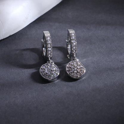 Lunor- Stone studded stud earrings