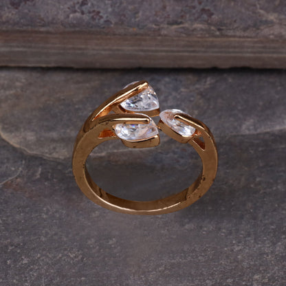 Marielle Mist- Stone studded Rosegold Fancy Rings