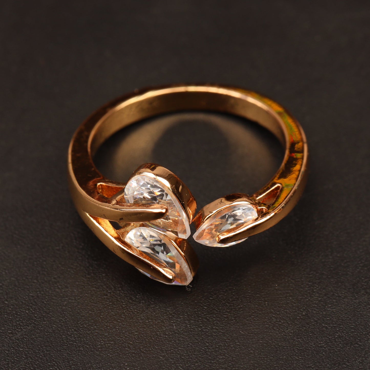 Marielle Mist- Stone studded Rosegold Fancy Rings