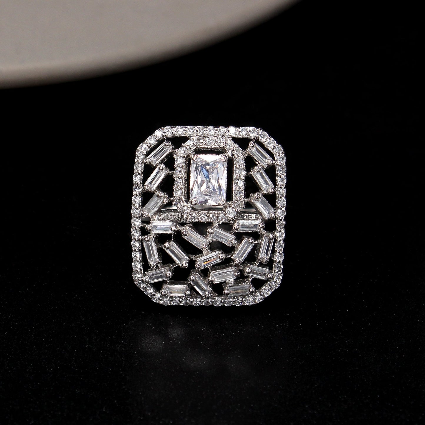 Darielle- Stone studded Zirconia Ring